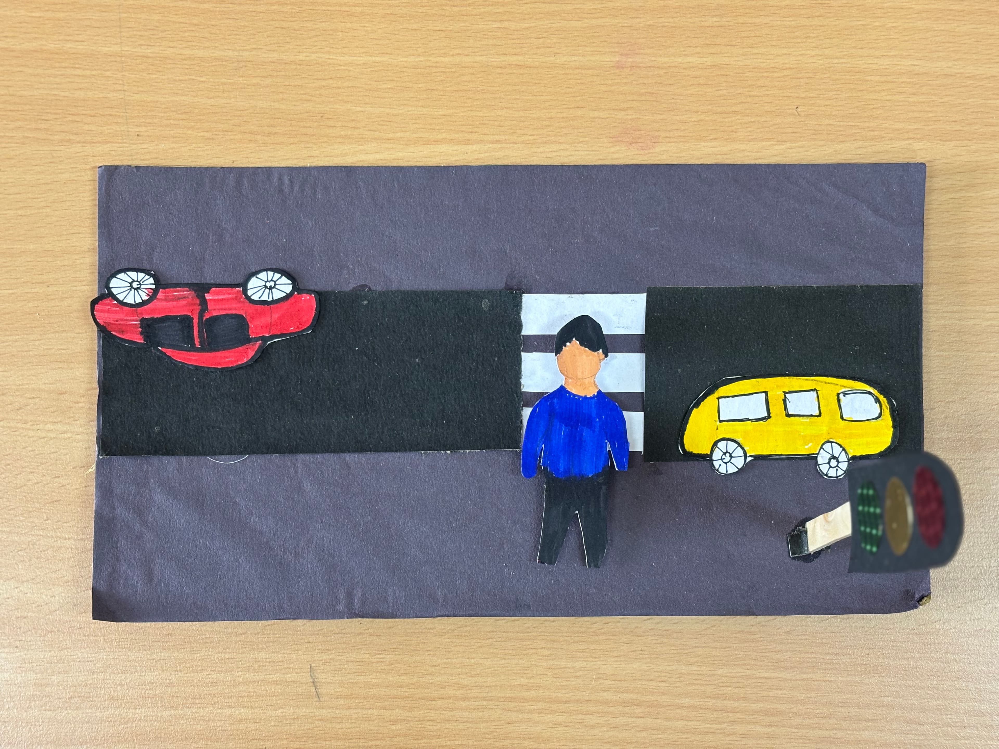 Magnetic Road Safety Crossing Model
